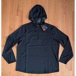 TravisMathew Men's Tech Hoodie 1/4 Zip 3XL Heater Golf Black Pullover Jacket NWT